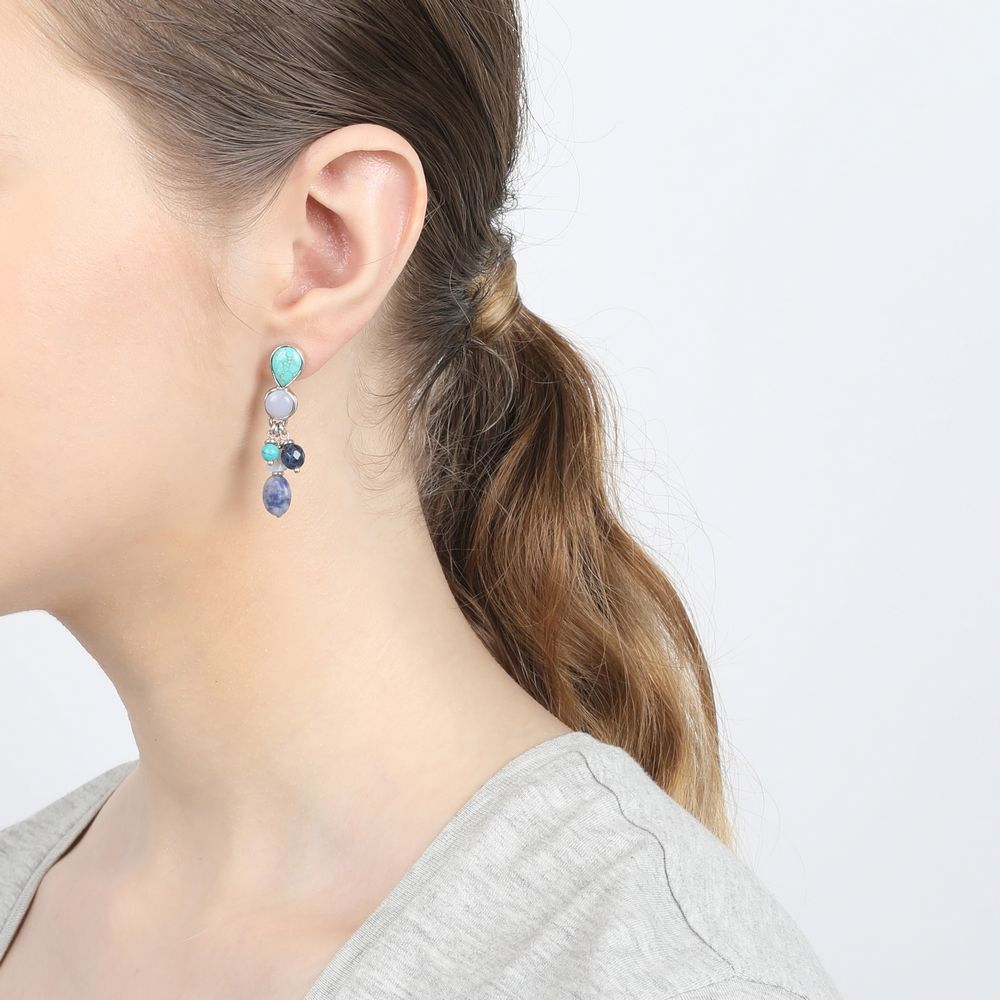 Фото Серьги Blue stones Nature Bijoux 12-75109