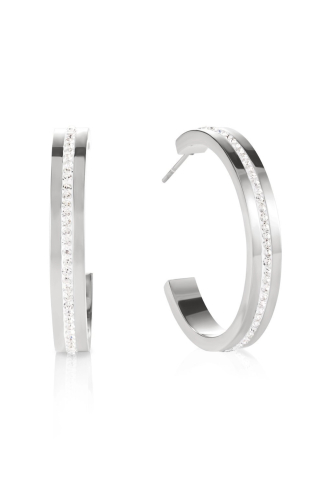 Фото Серьги Crystal-Silver Coeur de Lion 0149/21-1817