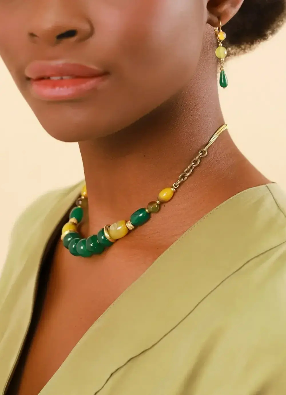 Фото Серьги Agata verde Nature Bijoux NB24.1-12CP79067