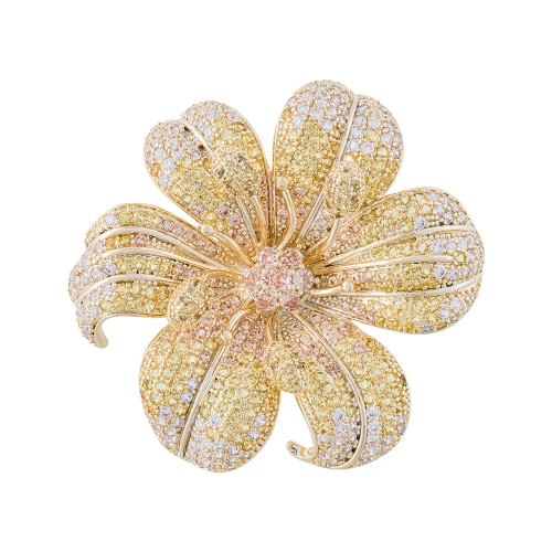 Брошь ВИОЛА Zircon