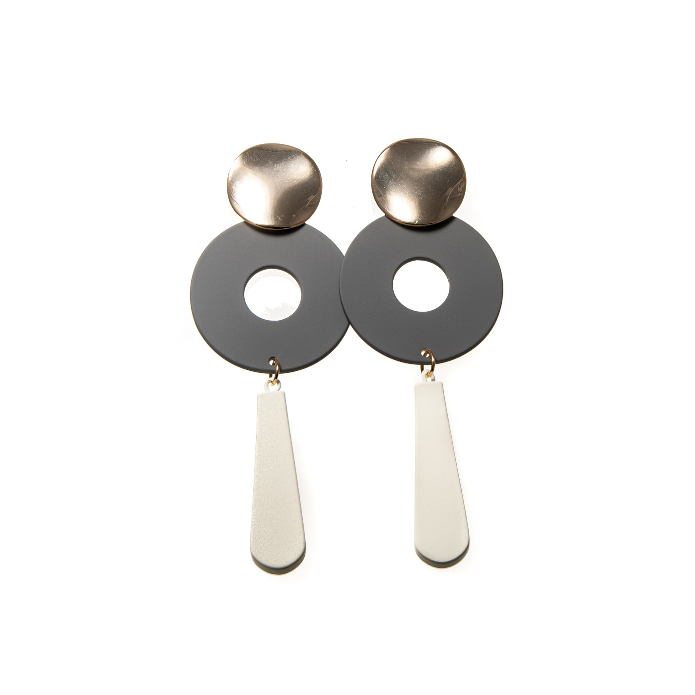 Фото Серьги Moon Paris del mare круги подвески MoD-1801-002 серый