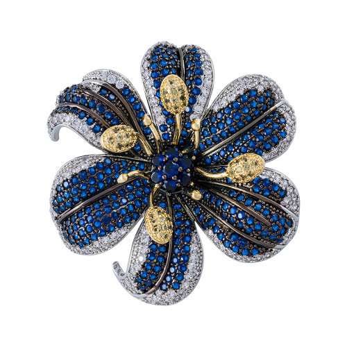Брошь ВИОЛА Zircon