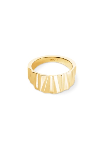 Фото Кольцо 18,4 Classic Wave Gold Coeur de Lion 0141/40-1600