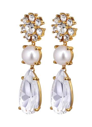 Фото Серьги MISIA SG CRYSTAL/WHITE PEARL Dyrberg Kern 460515