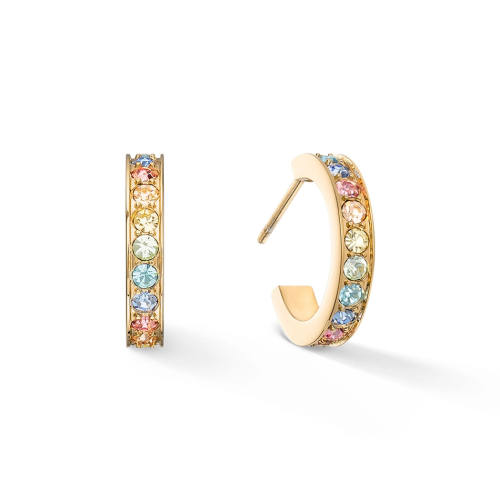 Фото Серьги Multicolour Pastel Gold Coeur de Lion 0127/21-1590