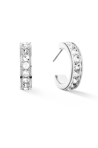 Фото Серьги Crystal-Silver Coeur de Lion 0131/21-1817