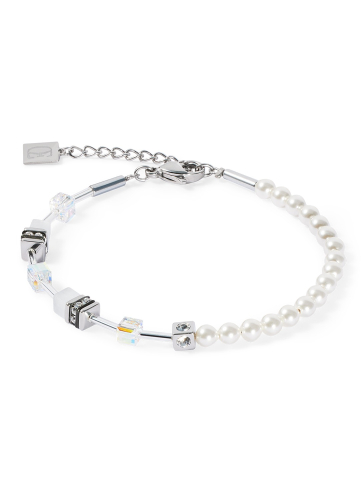 Фото Браслет Mini Fusion Pearls silver-white Coeur de Lion 4087/30-1417