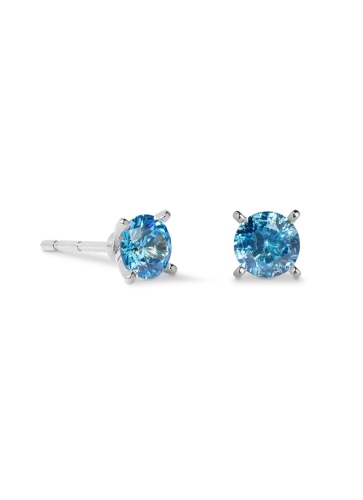 Серьги Glam Dot 5 mm silver-blue Coeur de Lion 0207/21-0717