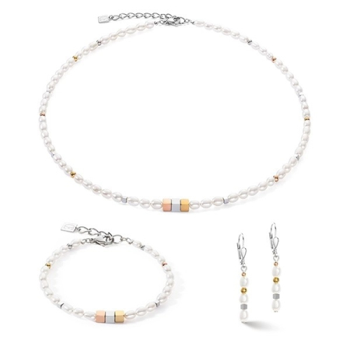 Фото Колье White bicolor Coeur de Lion 1107/50-1642