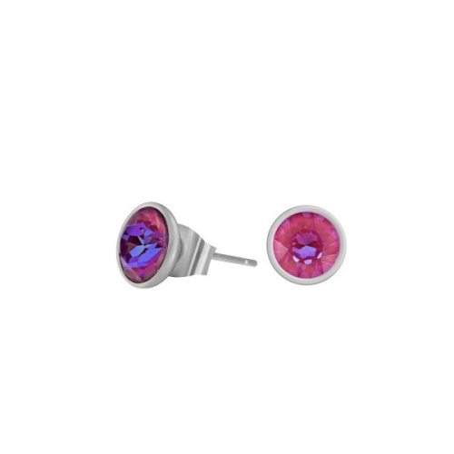 Пусеты Lotus Pink Delite Fiore Luna SWE298 LPD S