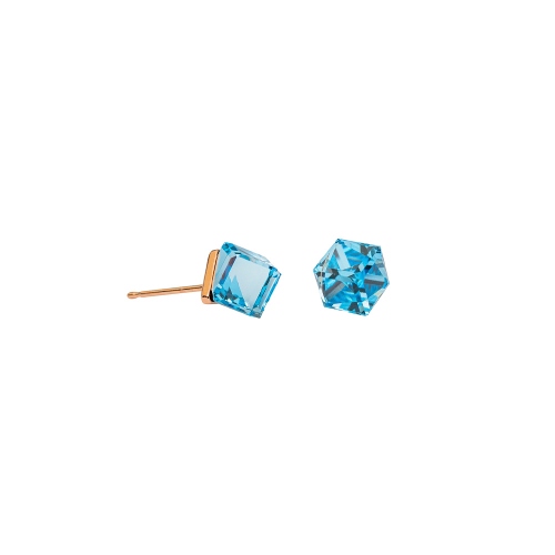 Пусеты Aquamarine Fiore Luna SWE1127/2 A RG