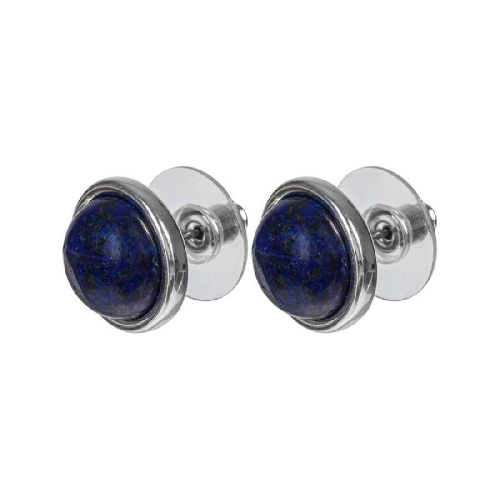 Пусеты NATURAL LAPIS Fiore Luna *LE1106 BL/S
