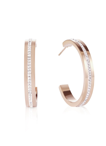 Фото Серьги Crystal-Rosegold Coeur de Lion 0149/21-1822