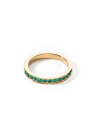 Фото Кольцо Dark Green-Gold Coeur de Lion 0127/40-0549 58