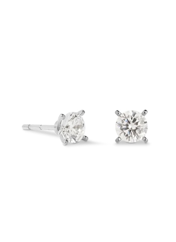 Фото Серьги Glam Dot 5 mm silver-crystal Coeur de Lion 0207/21-1817