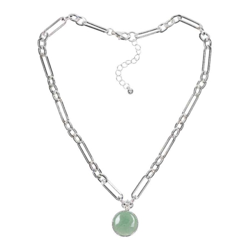 Колье GREEN AVENTURINE Fiore Luna *LN5150 G/S
