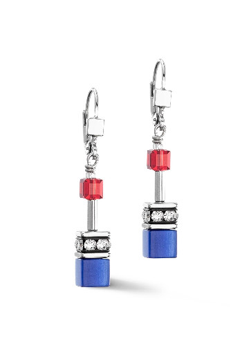 Фото Серьги GeoCUBE Iconic silver-royal Coeur de Lion 2838/20-0330