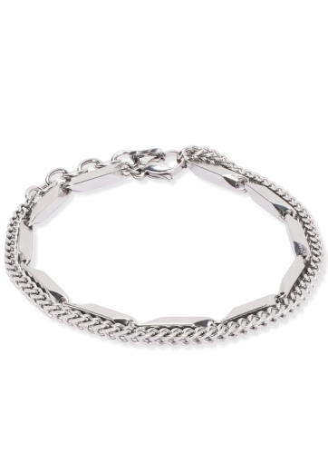 Фото Браслет Twisted Layers Silver Coeur de Lion 0801/30-1700