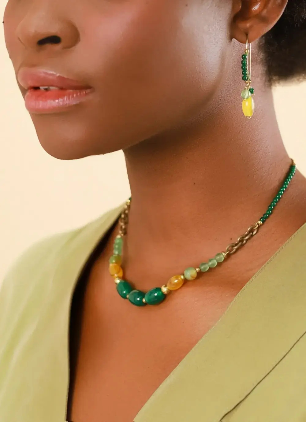 Фото Серьги Agata verde Nature Bijoux NB24.1-12CP79063