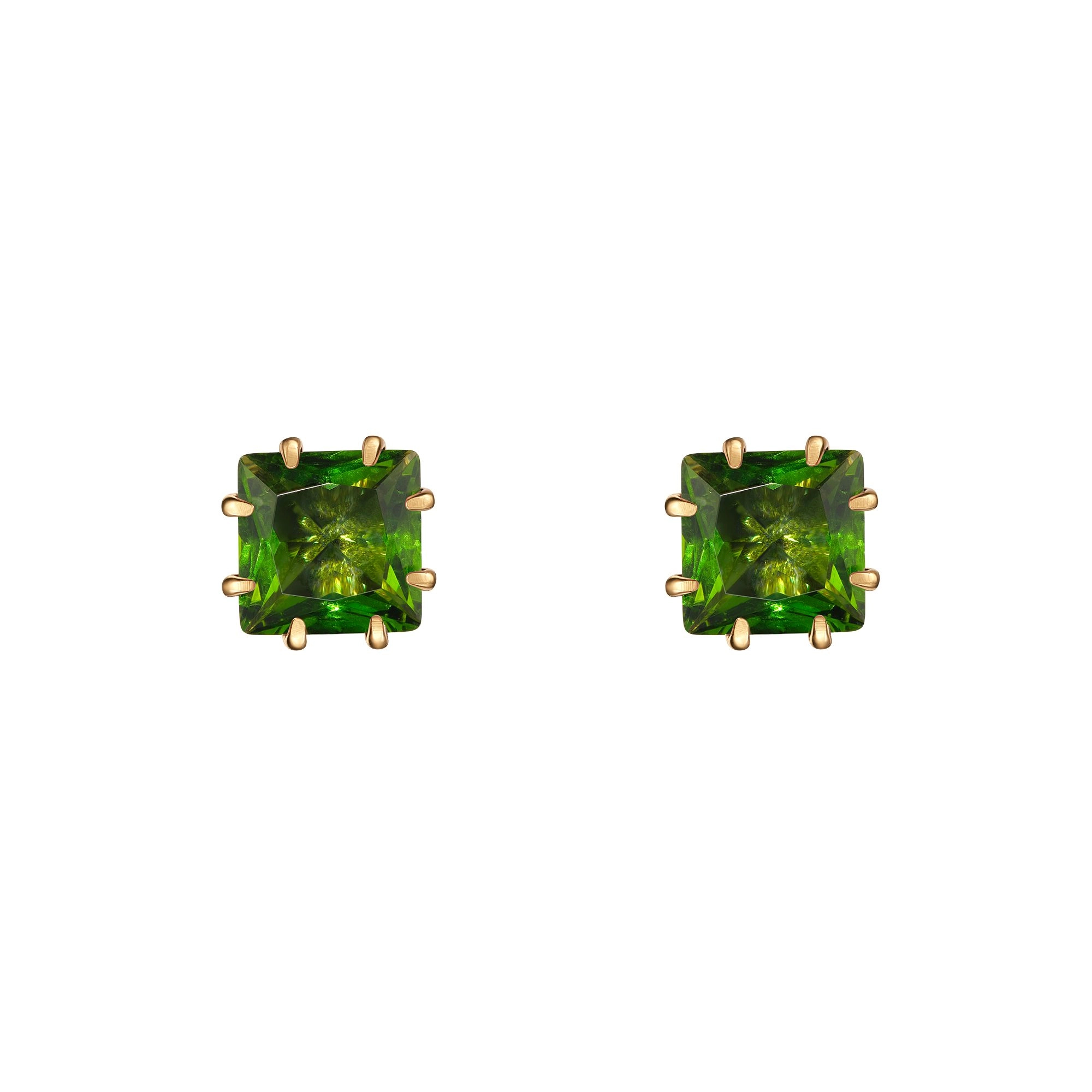 Фото Серьги пусеты VIVIENNE Fiore di Firenze OR1606 PERIDOTO PICCOLO