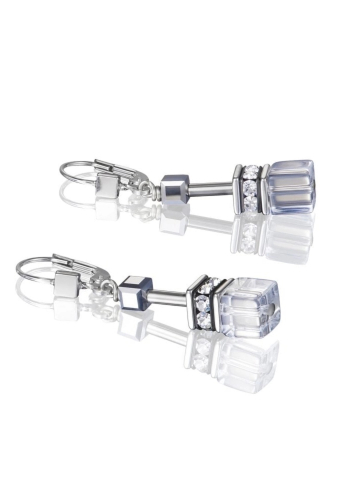 Фото Серьги Crystal-Silver Coeur de Lion 4015/20-1817