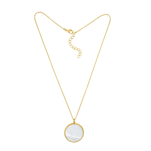 Колье SHELL WHITE Fiore Luna *BP01734-3 BW/G