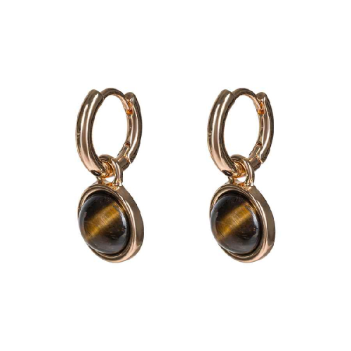 Серьги TIGER EYE Fiore Luna LE1115 BR/G