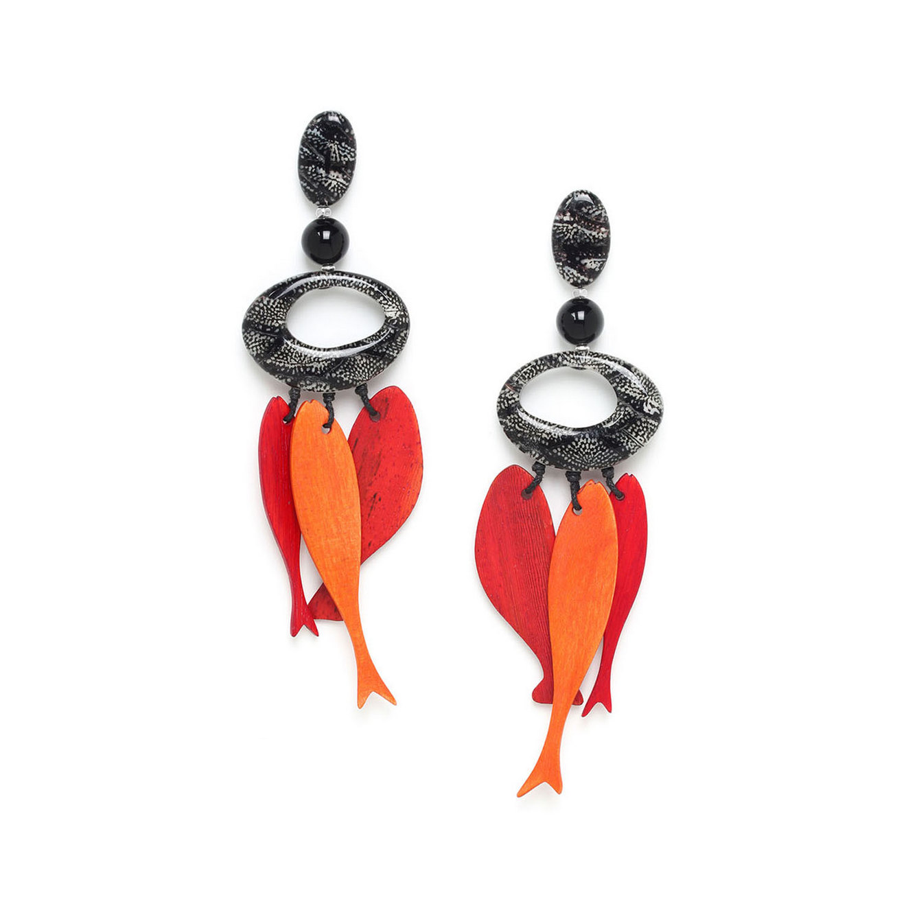 Фото Серьги Poisson rouge Nature Bijoux 12-77010