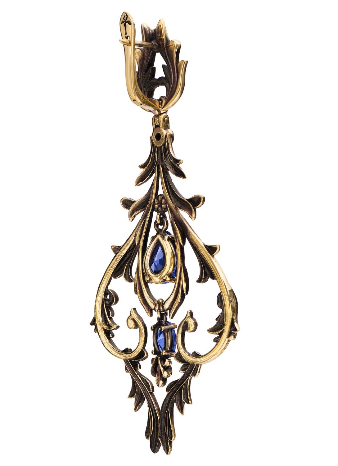 Фото Серьги LAMPADARI Fiore di Firenze OR1540 TANZANITE