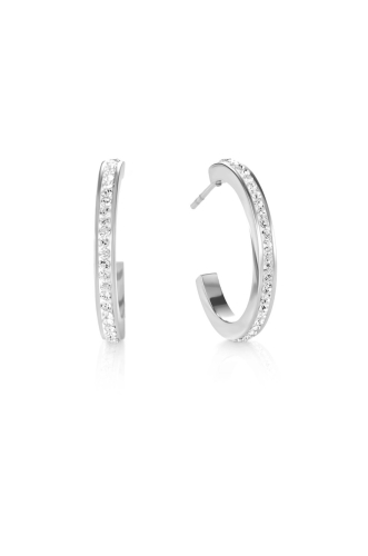 Фото Серьги Crystal-Silver Coeur de Lion 0139/21-1817