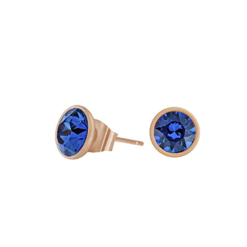 Пусеты Royal Blue Delite Fiore Luna SWE298 RBD RG