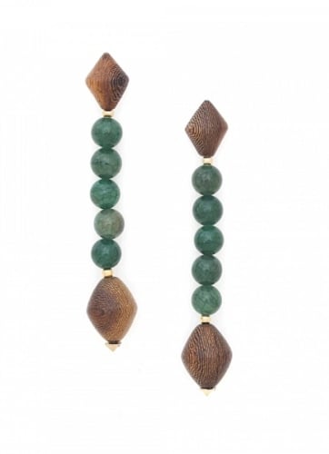 Фото Серьги Permanents Aventurine Nature Bijoux 12-90064