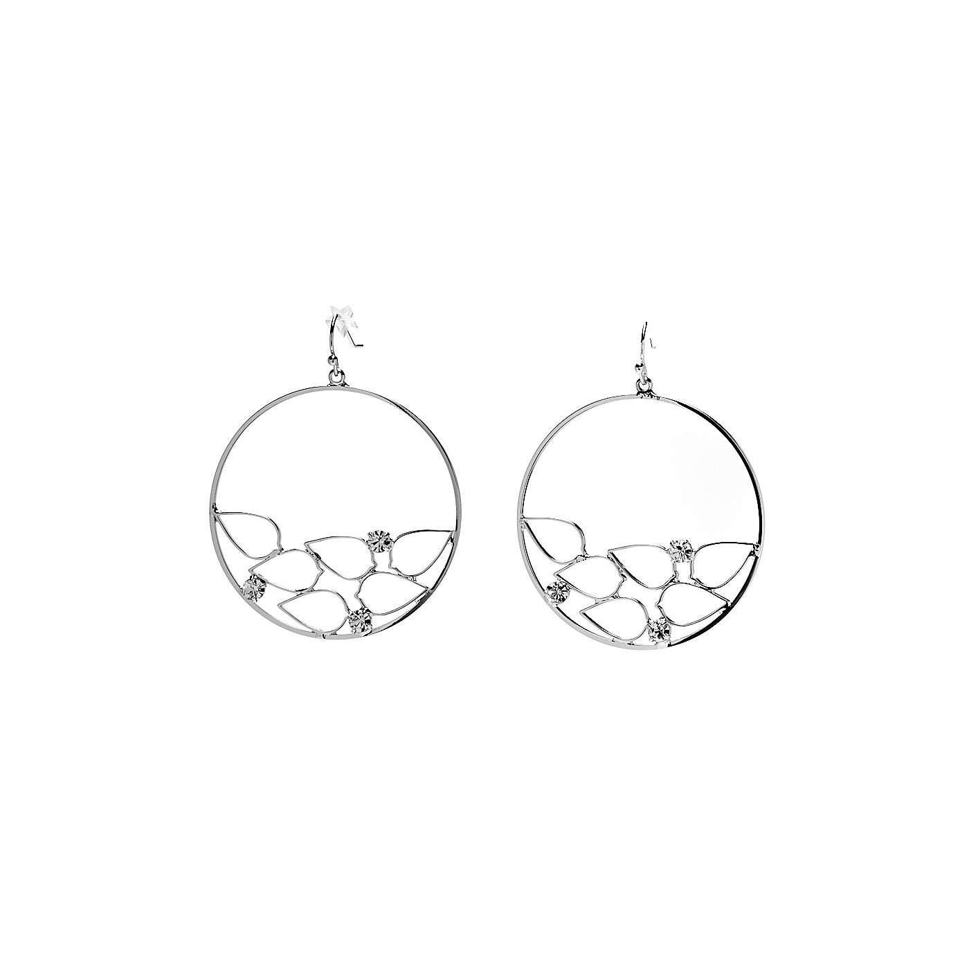 Фото Серьги Moon Paris Ringo кольца листья MR-1811-099 серебристый