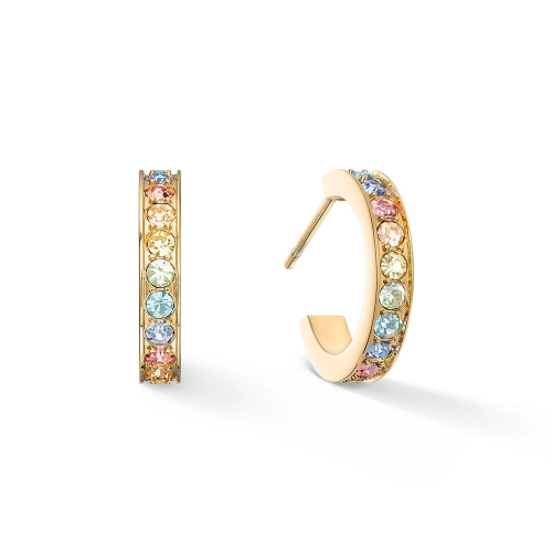 Фото Серьги Multicolour Pastel Gold Coeur de Lion 0127/21-1590
