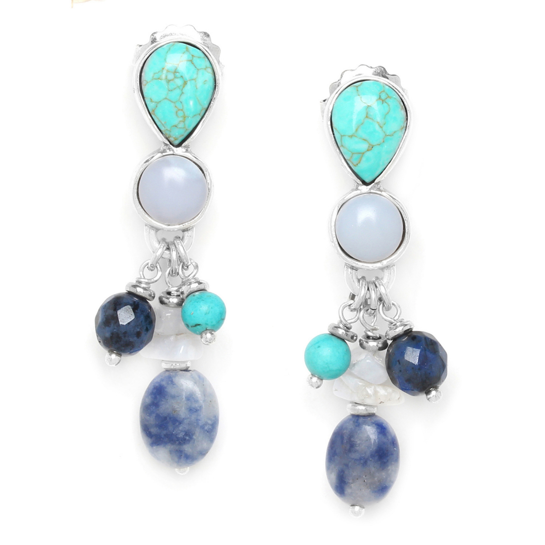 Фото Серьги Blue stones Nature Bijoux 12-75109