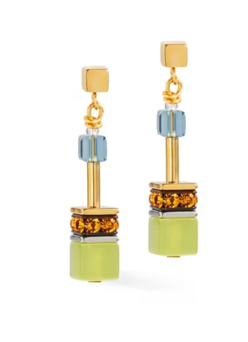 Фото Серьги Forest bicolor Olive Green Coeur de Lion 2838/21-0905