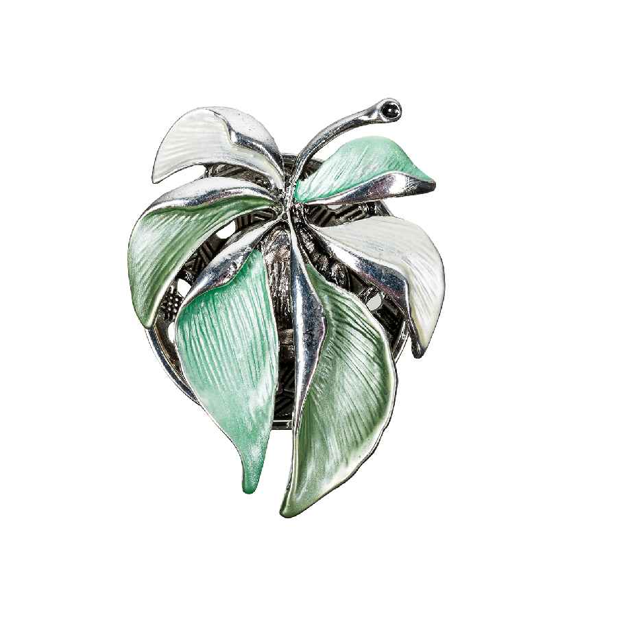 Фото Брошь Лист резной Fiore Luna Classic XZ0863.20 G/S