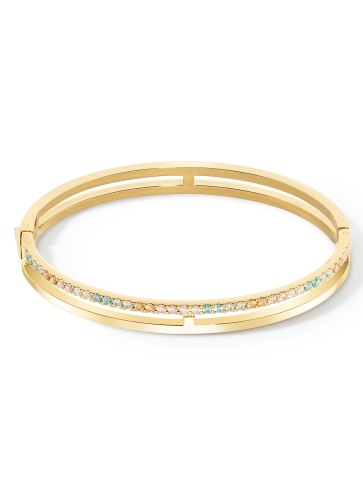 Браслет 19 Eternal Unity Bangle gold-multicolour pastel Coeur de Lion 0136/32-1590