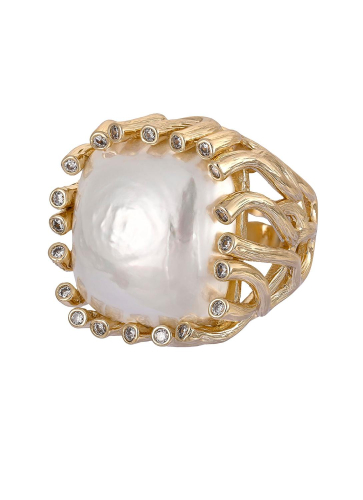 Фото Кольцо Madreperla MP02001030 gold/white