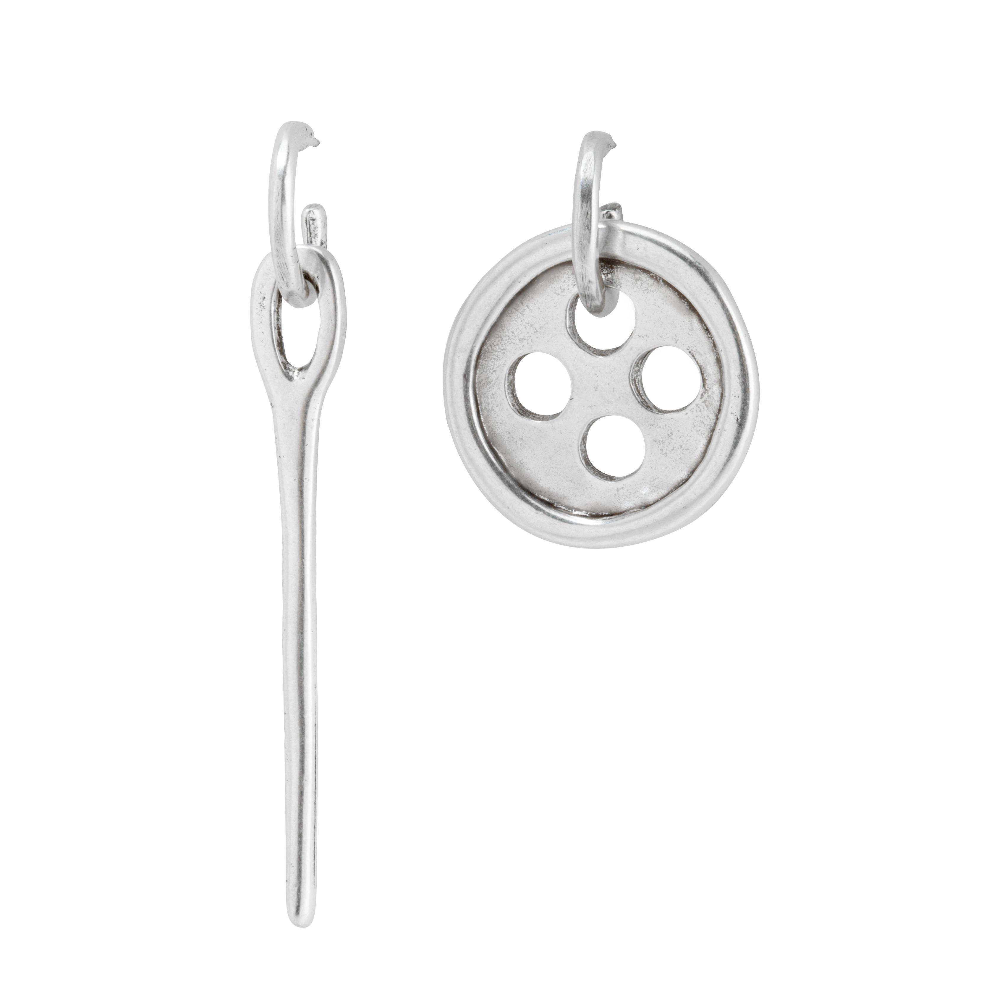 Серьги Needle and button (2002) UNOde50 PEN0520MTL0000U