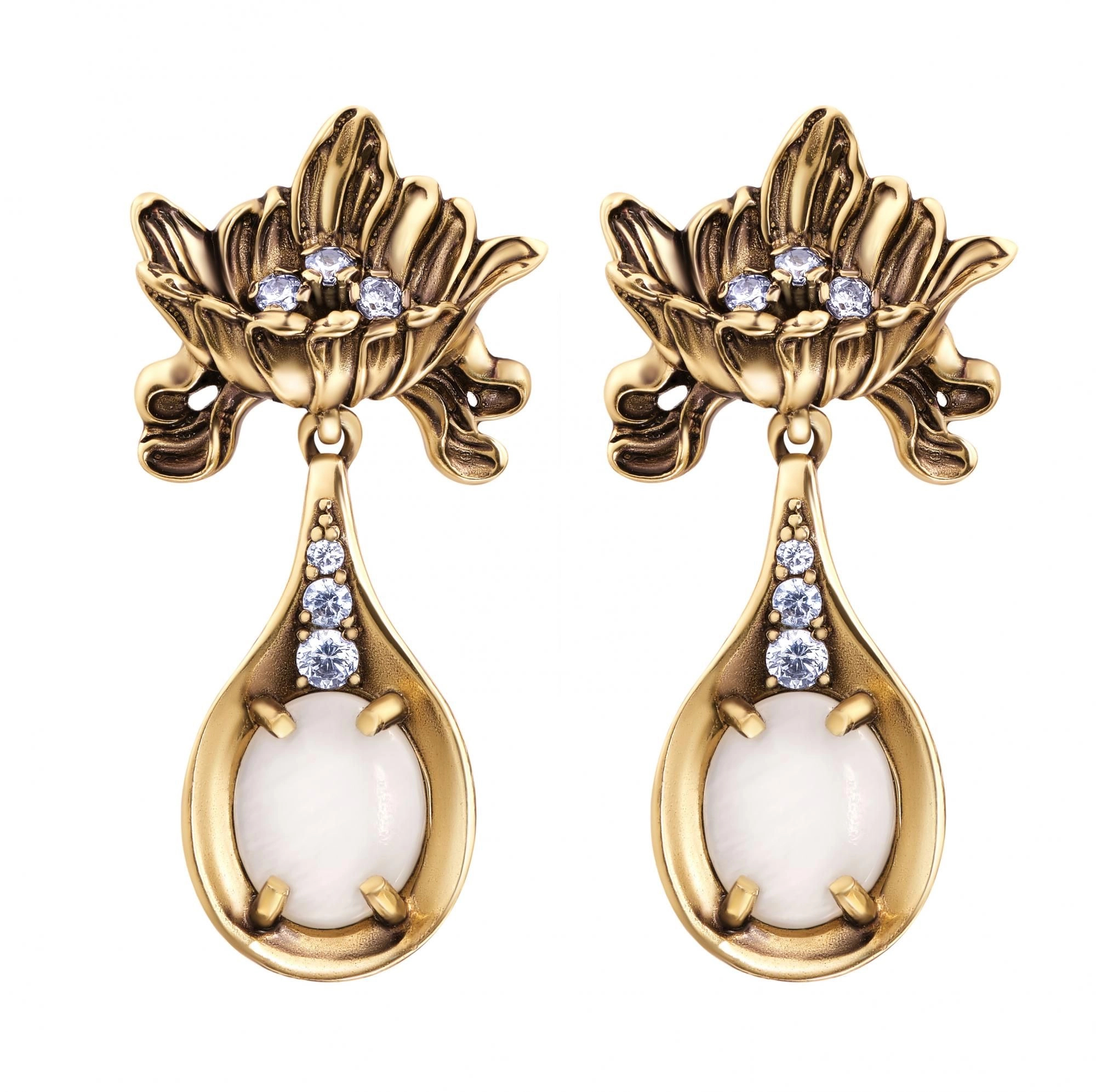 Фото Серьги LATTE D'ORO PICCOLO Fiore di Firenze OR4458 MADREPERLA