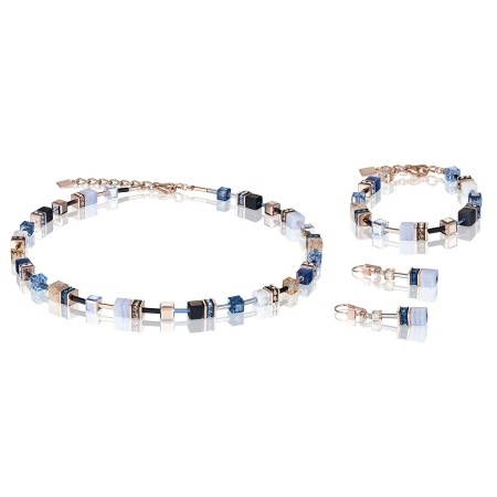 Фото Серьги Blue-Beige Coeur de Lion 4905/20-0710