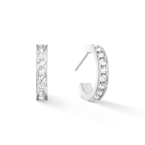 Фото Серьги Crystal-Silver Coeur de Lion 0127/21-1817