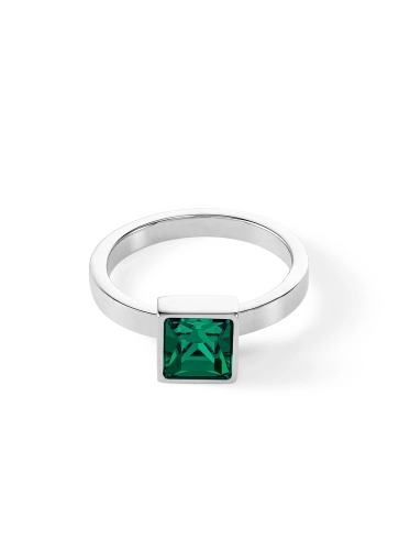 Фото Кольцо Dark Green-Silver Coeur de Lion 0500/40-0548 60