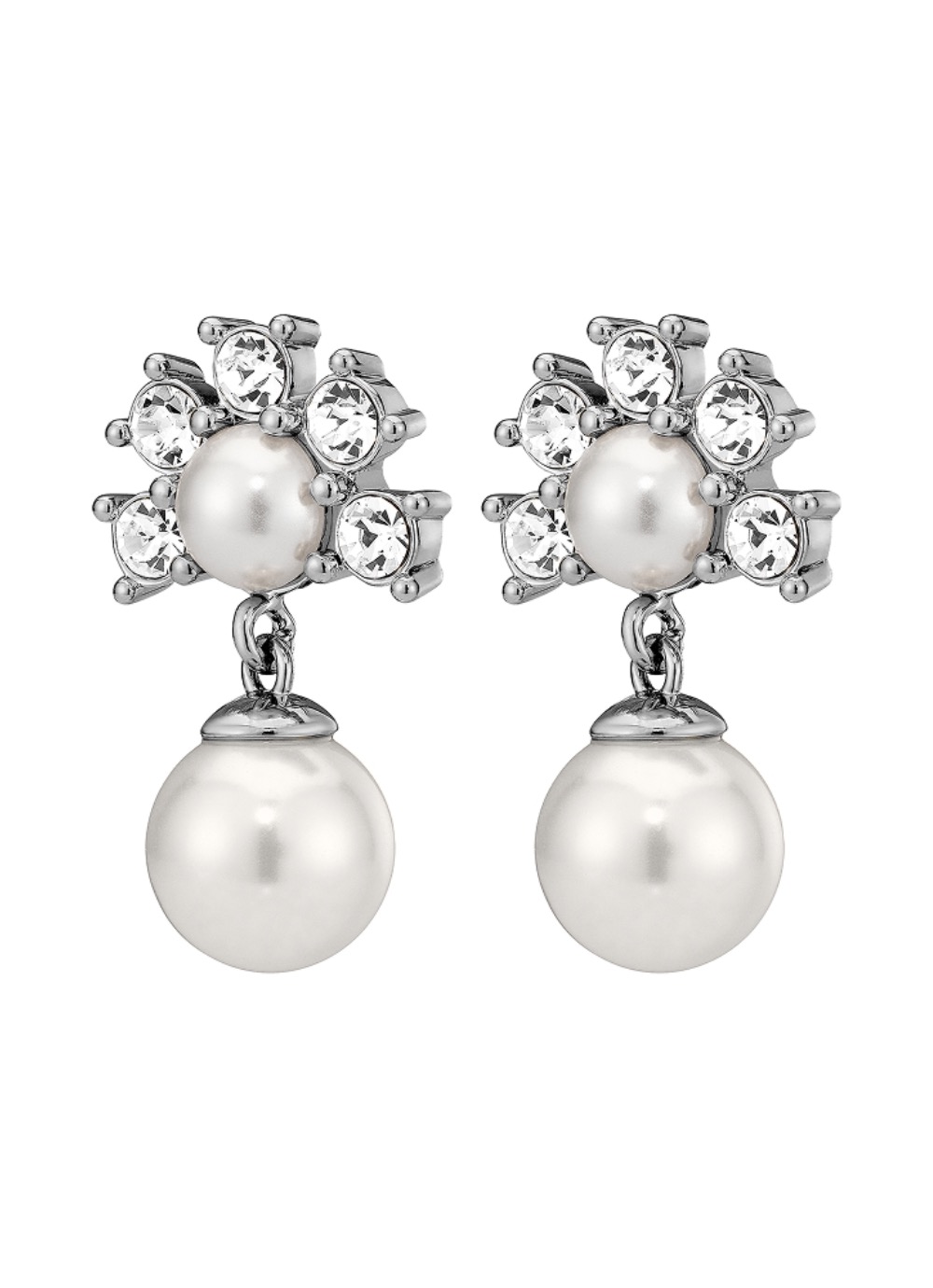 Фото Серьги VERONICA SS CRYSTAL /WHITE PEARL Dyrberg Kern 450108