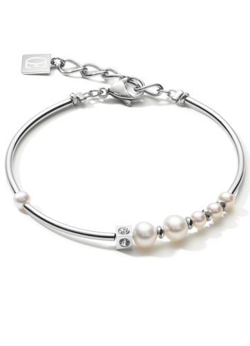 Фото Браслет Asymmetry White-Silver Coeur de Lion 1102/30-1417