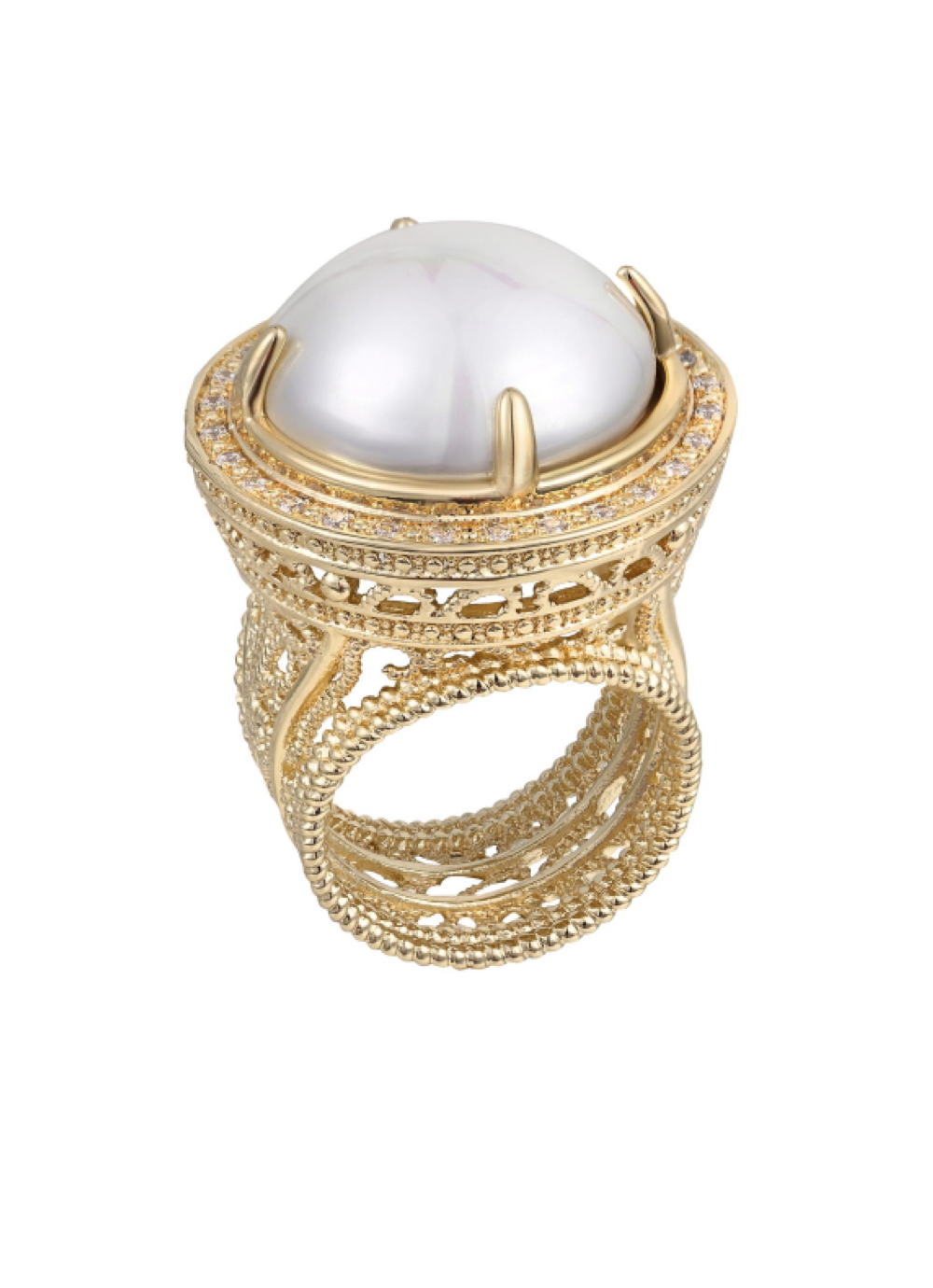 Кольцо Madreperla MP02001016 gold