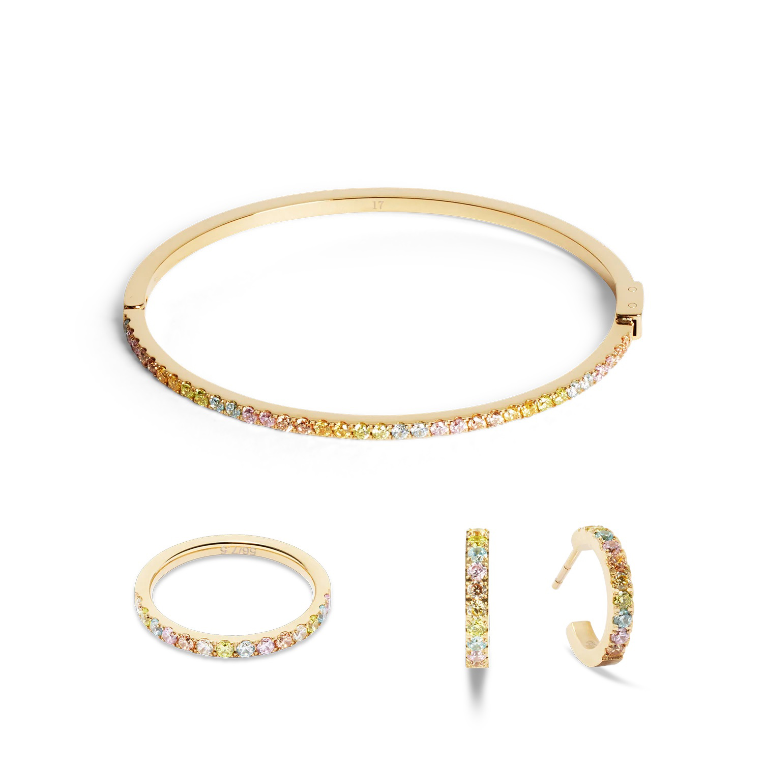 Фото Браслет Multicolour Pastel Gold Coeur de Lion 0146/32-1590 17