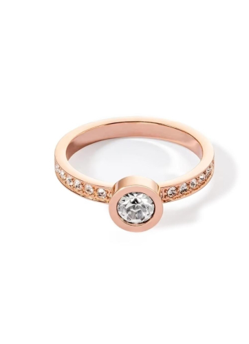 Фото Кольцо Crystal-Rose gold Coeur de Lion 0228/40-1822 56