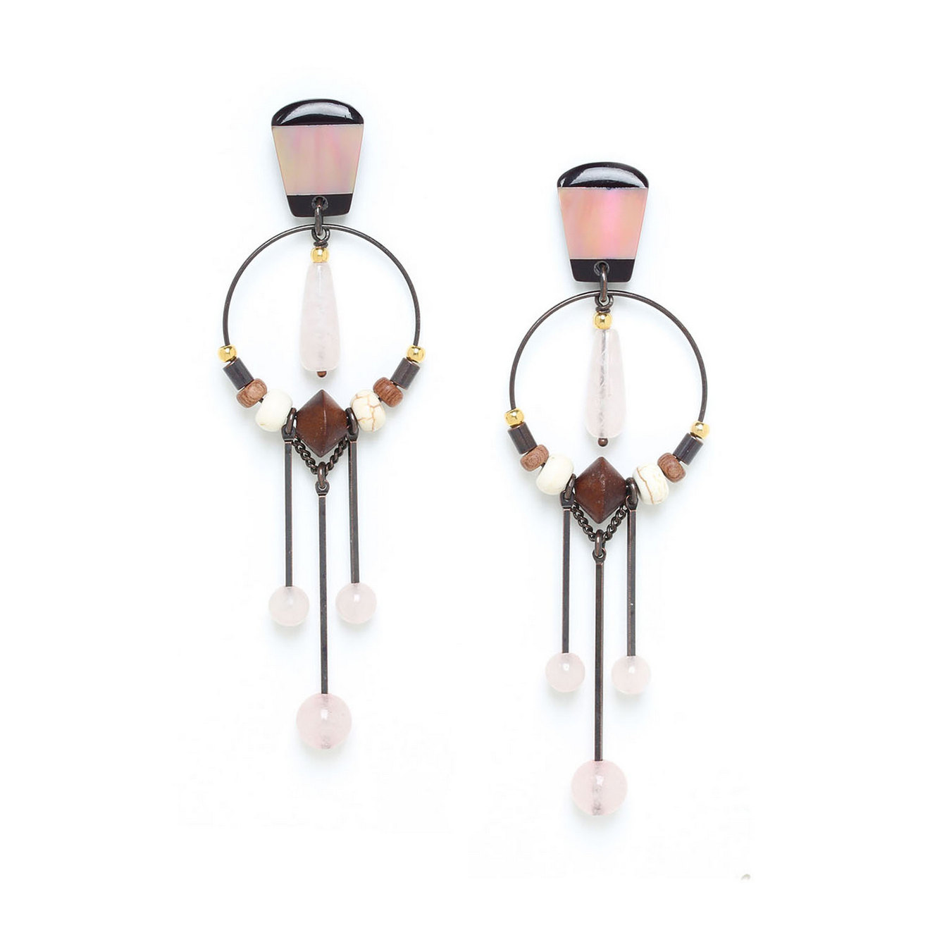 Фото Серьги Choco rose Nature Bijoux 12-77200